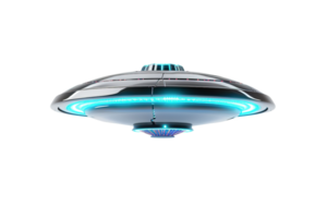 AI generated Generative AI, PNG ufo, alien transport, space ship