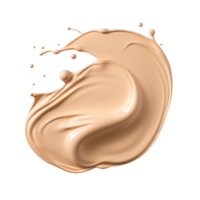 AI generated Generative AI, PNG liquid makeup foundation smudge, fluid cosmetic cream