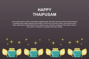 Happy Thaipusam background. vector