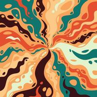 Abstract colorful psychedelic groovy background. vector