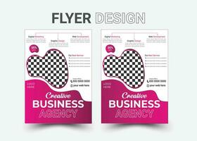 Creative Flyer Design Template  Download vector