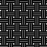 Black and white seamless pattern Geometry vector