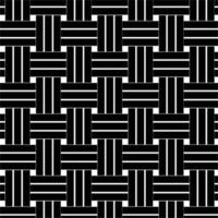 Black and white seamless pattern Geometry vector