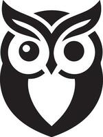 Owl Tattoo vector art illustration black color, Owl vector silhouette black color