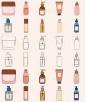 Skincare Element Collection vector