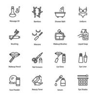 Alluring Pack of Barber Salon Icons vector