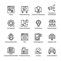 Business and Data Management Vector Icons Pack