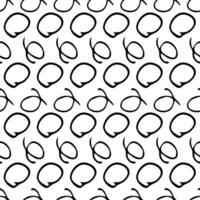 Seamless pattern with sketch circles shape vector