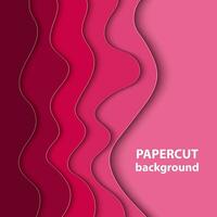 Vector background with magenta pink colorful paper cut shapes. 3D abstract paper art style, design layout for business presentations, flyers, posters, prints, decoration, cards, brochure