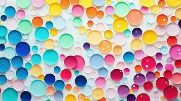 AI generated design paper dots background photo