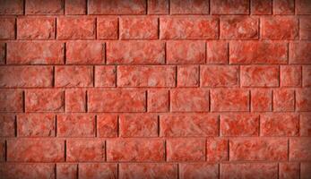 Reliable Brick Wall. Protective Structure. Red Brickwall Texture. photo