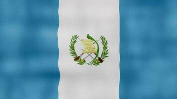 Guatemala vlag golvend kleding perfect lus, vol scherm animatie 4k resolutie video