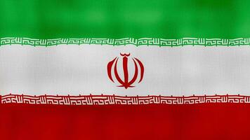 Iran flag waving cloth Perfect Looping, Full screen animation 4K Resolution. video