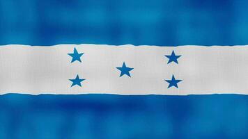 Honduras flag waving cloth Perfect Looping, Full screen animation 4K Resolution. video