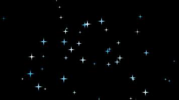 blinkande stjärna natt himmel animering video