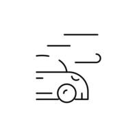 aerodynamic outline thin icon. balance symbol. good for web and mobile app vector