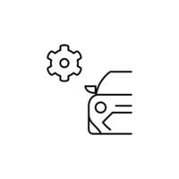 car mechanism outline thin icon. balance symbol. good for web and mobile app vector