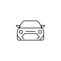 car outline thin icon. balance symbol. good for web and mobile app vector