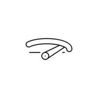 wiper outline thin icon. balance symbol. good for web and mobile app vector