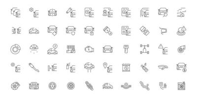 car subject icon set. vector ison design