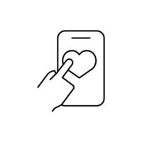 like thin outline icon for website or mobile app vector