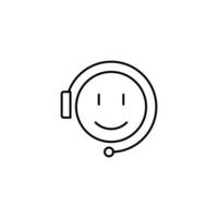 support thin outline icon for website or mobile app vector