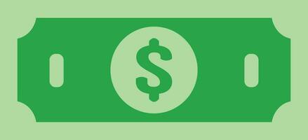 one bill dollar vector