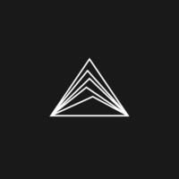 abstract triangle logo template design vector