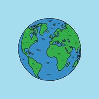 globe earth icon illustration vector