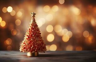 AI generated i have one christmas tree, photo