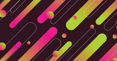 Abstract colorful minimal geometric background design vector