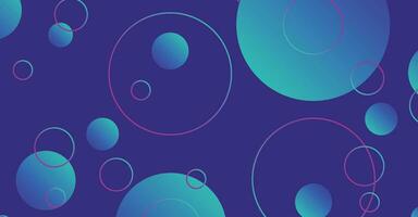 Abstract minimal gradient geometric circle background vector