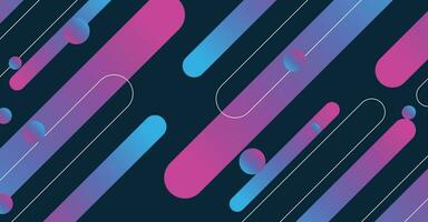 Abstract colorful minimal geometric background design vector