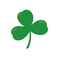 green four leaf clover Symbol of good luck at St.Patrick's festival vector