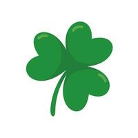 green four leaf clover Symbol of good luck at St.Patrick's festival vector