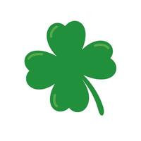 green four leaf clover Symbol of good luck at St.Patrick's festival vector