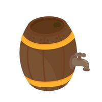 Wooden barrels for brewing beer Popular Alcoholic Drinks for St. Patrick's Day Celebrations vector