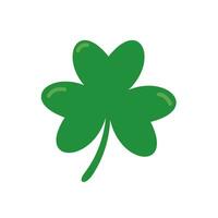 green four leaf clover Symbol of good luck at St.Patrick's festival vector