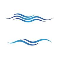 diseño de vector de icono de onda de agua