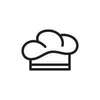 Chef hat logo design vector icon