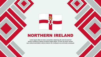 Northern Ireland Flag Abstract Background Design Template. Northern Ireland Independence Day Banner Wallpaper Vector Illustration. Northern Ireland