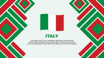 Italy Flag Abstract Background Design Template. Italy Independence Day Banner Wallpaper Vector Illustration. Italy