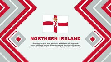del Norte Irlanda bandera resumen antecedentes diseño modelo. del Norte Irlanda independencia día bandera fondo de pantalla vector ilustración. del Norte Irlanda diseño