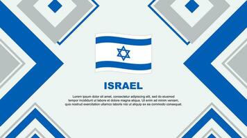 Israel Flag Abstract Background Design Template. Israel Independence Day Banner Wallpaper Vector Illustration. Israel Independence Day