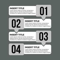 steps infographics for marketing strategy design in monochrome vector