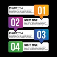 steps infographics for marketing strategy design vector