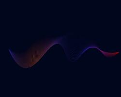 Dynamic wave gradient background vector