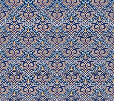 Abstract floral seamless pattern. Flourish tiled oriental ethnic background. Arabic ornament with asian flower motif. Good for fabric, textile, wallpaper or package background design. vector