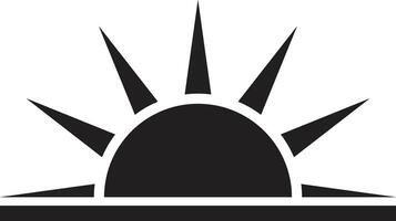 Sunset icon in trendy style isolated on white background . Vector illustration