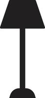 Floor lamp icon vector isolated on white background
